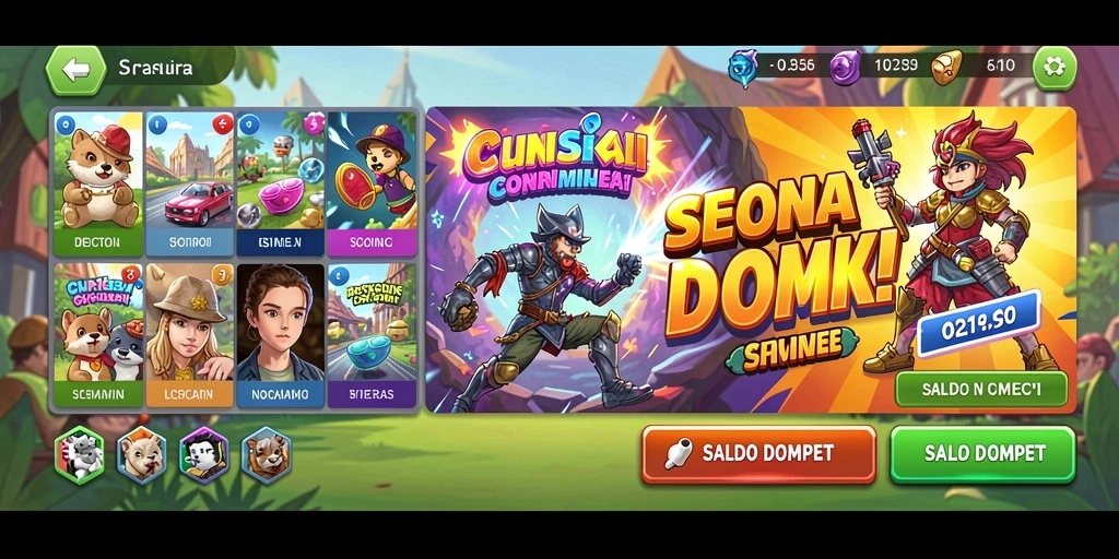 Screenshot dari gameplay mendebarkan GIM999.