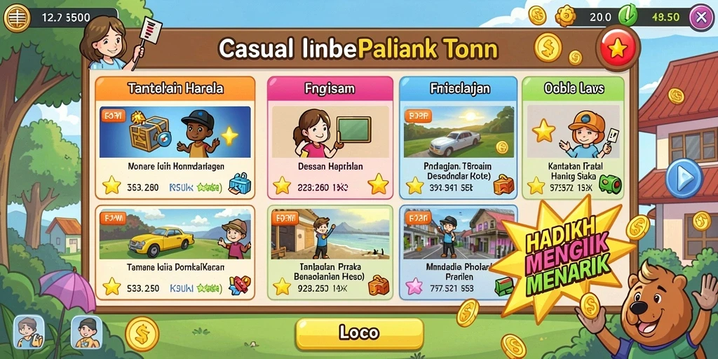 Tangkapan layar menampilkan grafik yang memukau.