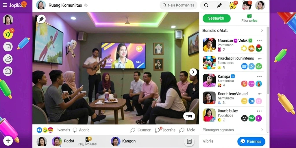 Antarmuka utama QQSTAR yang intuitif dan menarik.