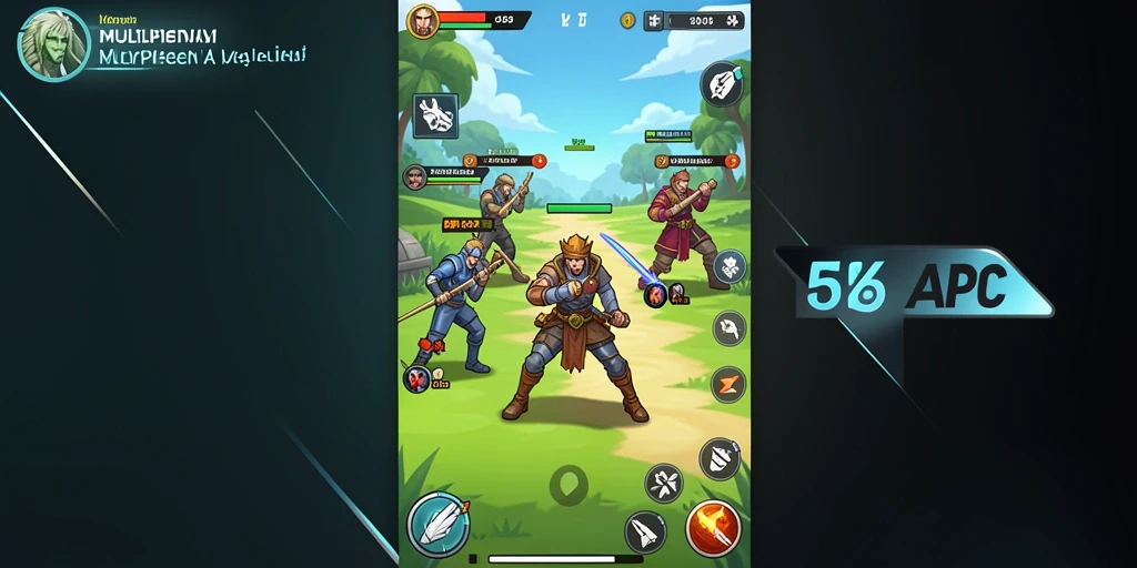 Screenshot menunjukkan karakter utama dalam misi epik.